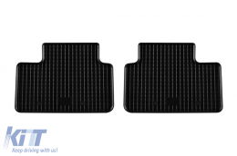 Specific rubber mats suitable for Volvo XC40 after 2018, 4-piece set, black color-image-6249789