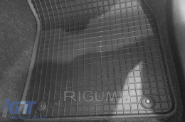 Specific rubber mats suitable for Volvo XC40 after 2018, 4-piece set, black color-image-6249791