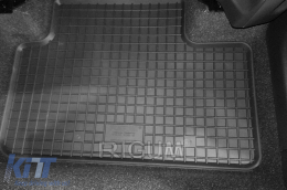 Specific rubber mats suitable for Volvo XC40 after 2018, 4-piece set, black color-image-6249792