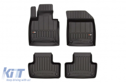 image-42-Specific rubber mats suitable for Volvo XC60 after 2017, 4-piece set, black color, with 24-month warranty