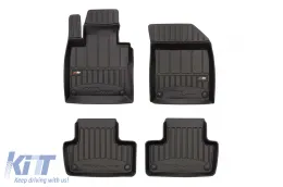 image-29-Specific rubber mats suitable for Volvo XC60 after 2017, 4-piece set, black color, with 24-month warranty