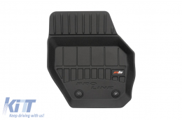 Specific rubber mats suitable for Volvo XC60 2008-2017, 4-piece set, black color, with 24-month warranty-image-6221600