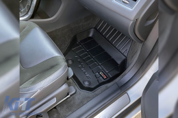 Specific rubber mats suitable for Volvo XC60 2008-2017, 4-piece set, black color, with 24-month warranty-image-6221603