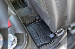 Specific rubber mats suitable for Volvo XC60 2008-2017, 4-piece set, black color, with 24-month warranty-image-6221604