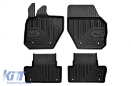 Specific rubber mats suitable for Volvo XC60 2008-2017, 4-piece set, black color - ABFMV6018447