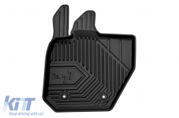 Specific rubber mats suitable for Volvo XC60 2008-2017, 4-piece set, black color-image-6226847