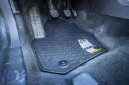 Specific rubber mats suitable for Volvo XC60 2008-2017, 4-piece set, black color-image-6228053