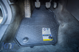 Specific rubber mats suitable for Volvo XC60 2008-2017, 4-piece set, black color-image-6228054