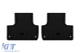 Specific rubber mats suitable for Volvo XC60, XC60 PHEV after 2017, 4-piece set, black color-image-6249680