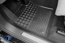 Specific rubber mats suitable for Volvo XC60, XC60 PHEV after 2017, 4-piece set, black color-image-6249681