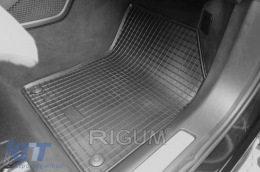 Specific rubber mats suitable for Volvo XC60, XC60 PHEV after 2017, 4-piece set, black color-image-6249682