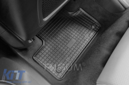 Specific rubber mats suitable for Volvo XC60, XC60 PHEV after 2017, 4-piece set, black color-image-6249683