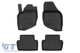 image-3-Specific rubber mats suitable for Volvo XC70 I 2000-2007 from Frogum 3D ProLine series, 4-piece set, black color, with 24-month warranty