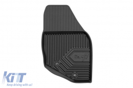 Specific rubber mats suitable for Volvo XC70 2000-2007, 4-piece set, black color-image-6227150