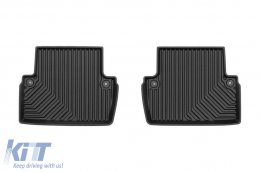 Specific rubber mats suitable for Volvo XC70 2000-2007, 4-piece set, black color-image-6227151