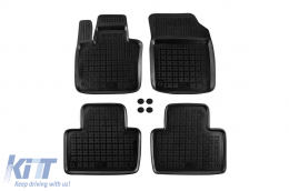 image-28-Specific rubber mats suitable for Volvo XC90 after 2015, 4-piece set, black color