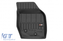 Specific rubber mats suitable for Volvo XC90 2003-2014, 3-piece set, black color, with 24-month warranty-image-6223533