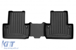 Specific rubber mats suitable for Volvo XC90 2003-2014, 3-piece set, black color, with 24-month warranty-image-6223534