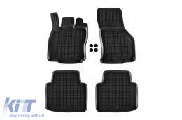 Specific rubber mats suitable for VW Arteon after 2017, 4-piece set, black color - ABFMV6015965