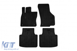 Specific rubber mats suitable for VW Arteon after 2017, 4-piece set, black color-image-6230560