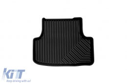 Specific rubber mats suitable for VW Golf VII, Seat Leon 2012-2019, VW T-Roc after 2018, 4-piece set, black color-image-6226513
