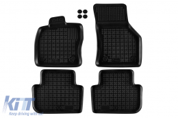 Specific rubber mats suitable for VW Golf Sportsvan 2014-2018, 4-piece set, black color - ABFMV6015959