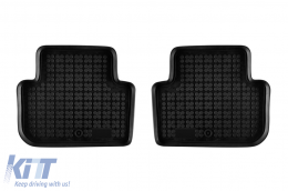 Specific rubber mats suitable for VW Golf Sportsvan 2014-2018, 4-piece set, black color-image-6213370