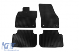 Specific rubber mats suitable for VW Golf Sportsvan 2014-2020, 4-piece set, black color - ABFMV6018358