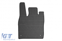 Specific rubber mats suitable for VW ID.3 after 2019, 4-piece set, black color-image-6230847