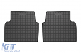 Specific rubber mats suitable for VW ID.3 after 2019, 4-piece set, black color-image-6230849
