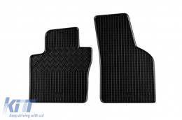Specific rubber mats suitable for VW Jetta after 2011, 4-piece set, black color-image-6249118
