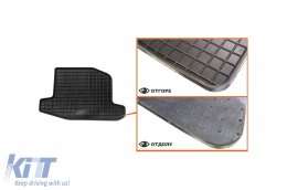 Specific rubber mats suitable for VW Lupo 1998-2005, 4-piece set, black color-image-6226321