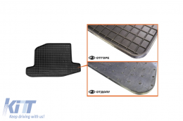 Specific rubber mats suitable for VW Lupo 1998-2005, 4-piece set, black color-image-6226322