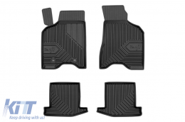 Specific rubber mats suitable for VW Lupo 1998-2005, 4-piece set, black color - ABFMV6018505