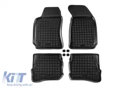 image-18-Specific rubber mats suitable for VW Passat B5 1996-2005, 4-piece set, black color