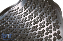 Specific rubber mats suitable for VW Passat B6 2005-2010, Passat B7 2010-2014, CC 2008-2016, VW Tiguan 2007-2017, Jetta 2010-2018, 4-piece set, black color-image-6213275