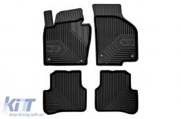 Specific rubber mats suitable for VW Passat B8 after 2014, 4-piece set, black color-image-6226667