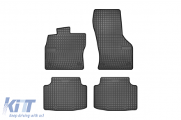 Specific rubber mats suitable for VW Passat B8 sedan, wagon, Alltrack after 2014, 4-piece set, black color-image-6231273