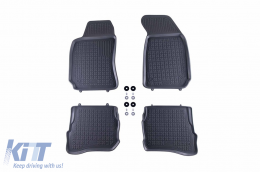 image-24-Specific rubber mats suitable for VW Passat 1996-2005, 4-piece set, grey color
