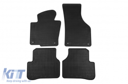 Specific rubber mats suitable for VW Passat 2005-2010, Passat 2010-2014, CC 2012-2016, 4-piece set, black color-image-6226473
