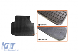 Specific rubber mats suitable for VW Passat sedan, wagon, Alltrack after 2014, 4-piece set, black color-image-6226486