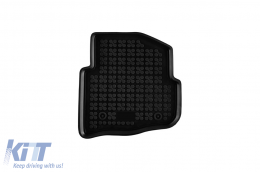 Specific rubber mats suitable for VW Polo 2001-2009, Seat Cordoba 2003-2009, Ibiza 2002-2008, 4-piece set, black color-image-6213495