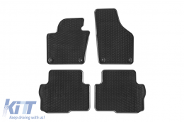 image-55-Specific rubber mats suitable for VW Sharan, Seat Alhambra after 2010, 5 seats, 4-piece set, black color