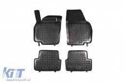 Specific rubber mats suitable for VW T-Cross after 2018, 4-piece set, black color - ABFMV6015967
