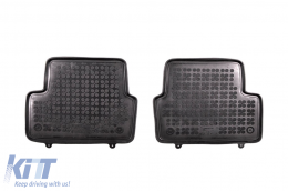 Specific rubber mats suitable for VW T-Cross after 2018, 4-piece set, black color-image-6213425