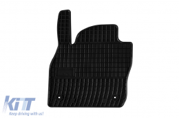 Specific rubber mats suitable for VW T-Cross after 2018, 4-piece set, black color-image-6230597