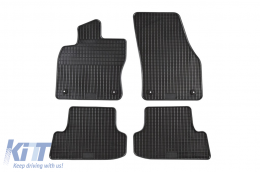 Specific rubber mats suitable for VW T-Roc after 2017, 4-piece set, black color - ABFMV6018360