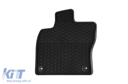 Specific rubber mats suitable for VW T-Roc after 2017, 4-piece set, black color-image-6228361