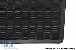 Specific rubber mats suitable for VW T-Roc after 2017, 4-piece set, black color-image-6228366