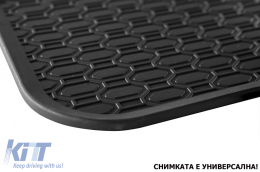 Specific rubber mats suitable for VW T-Roc after 2017, 4-piece set, black color-image-6228368